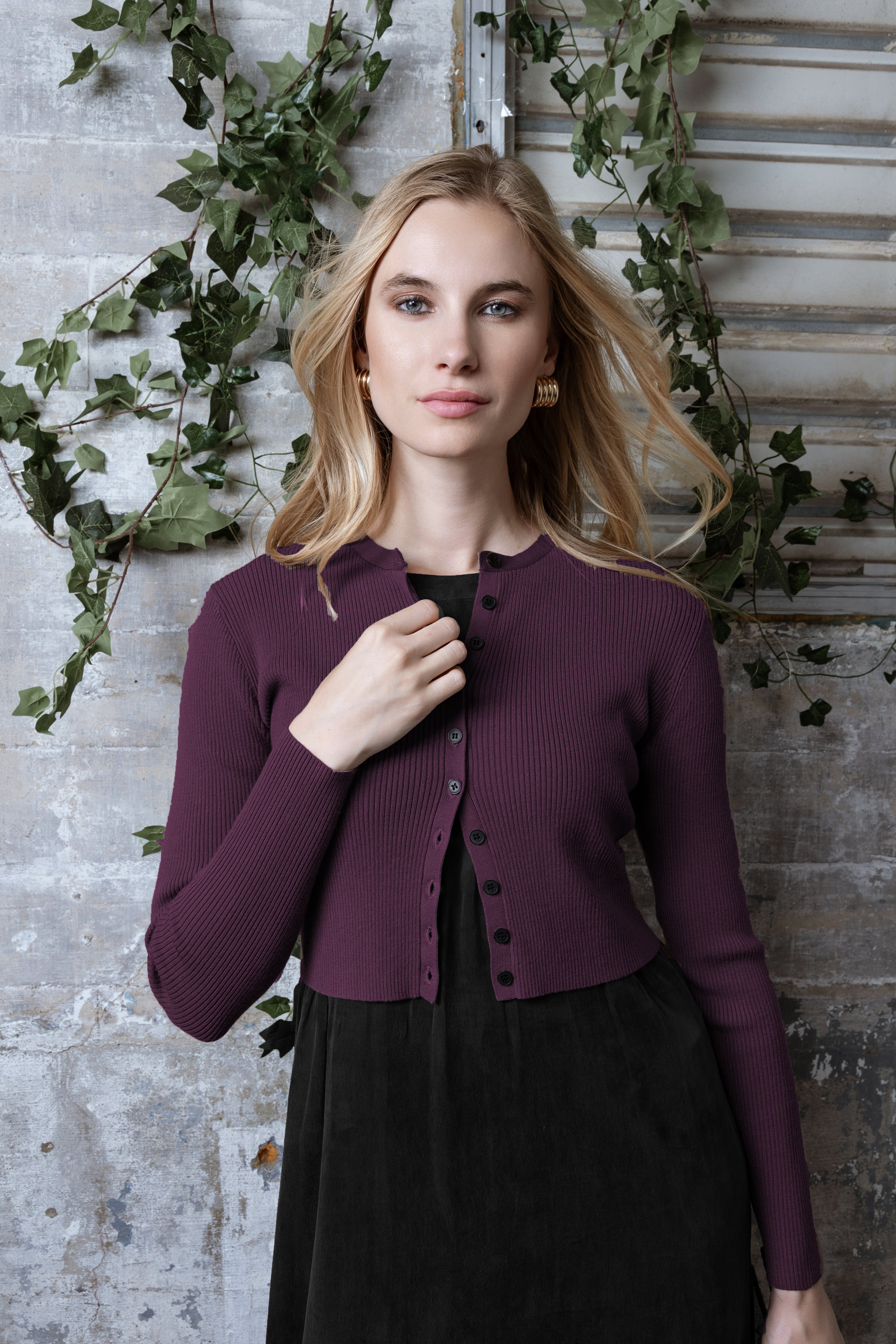 WINE BLANCHE CARDIGAN