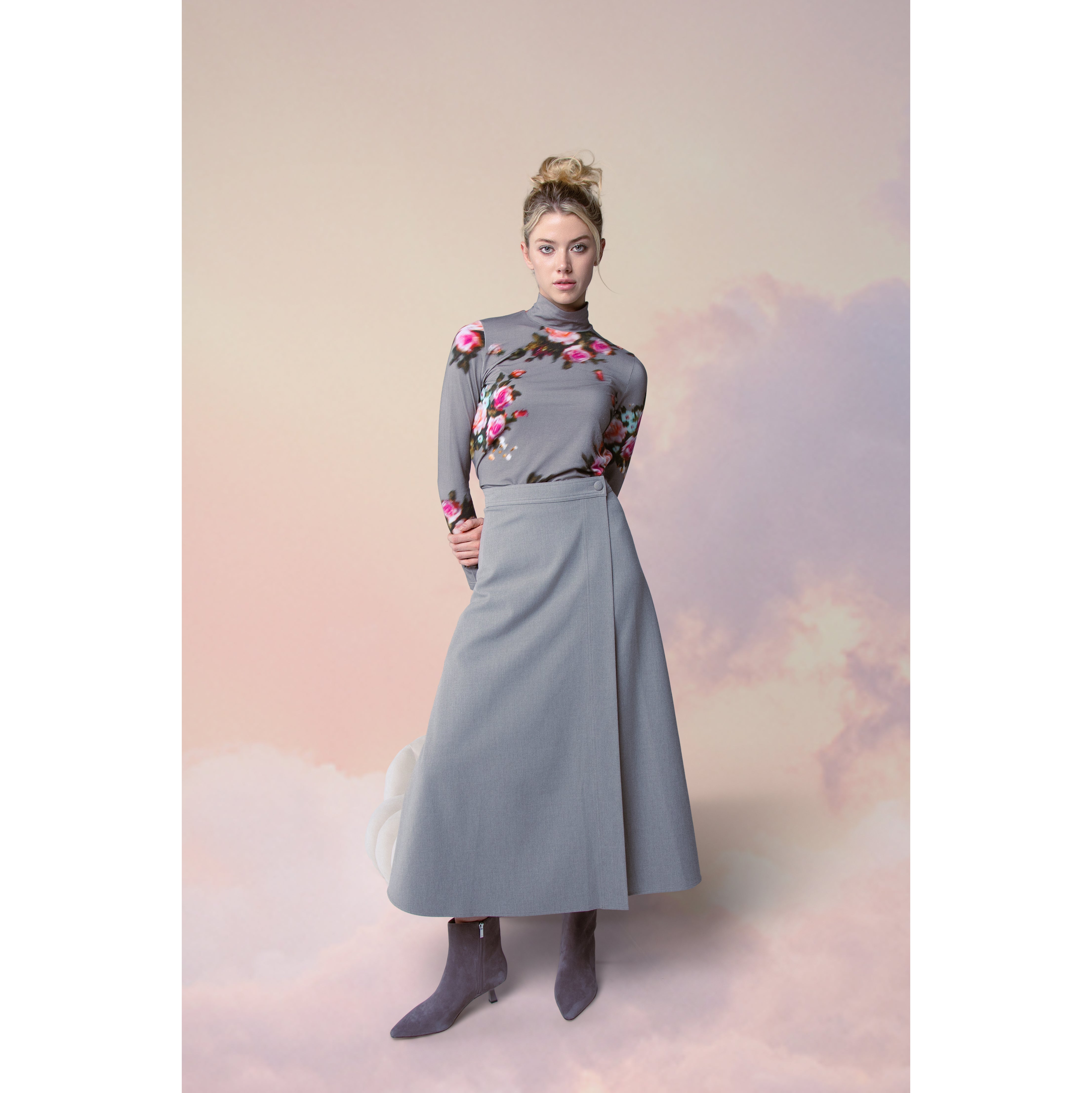 TAUPE AMARA SKIRT