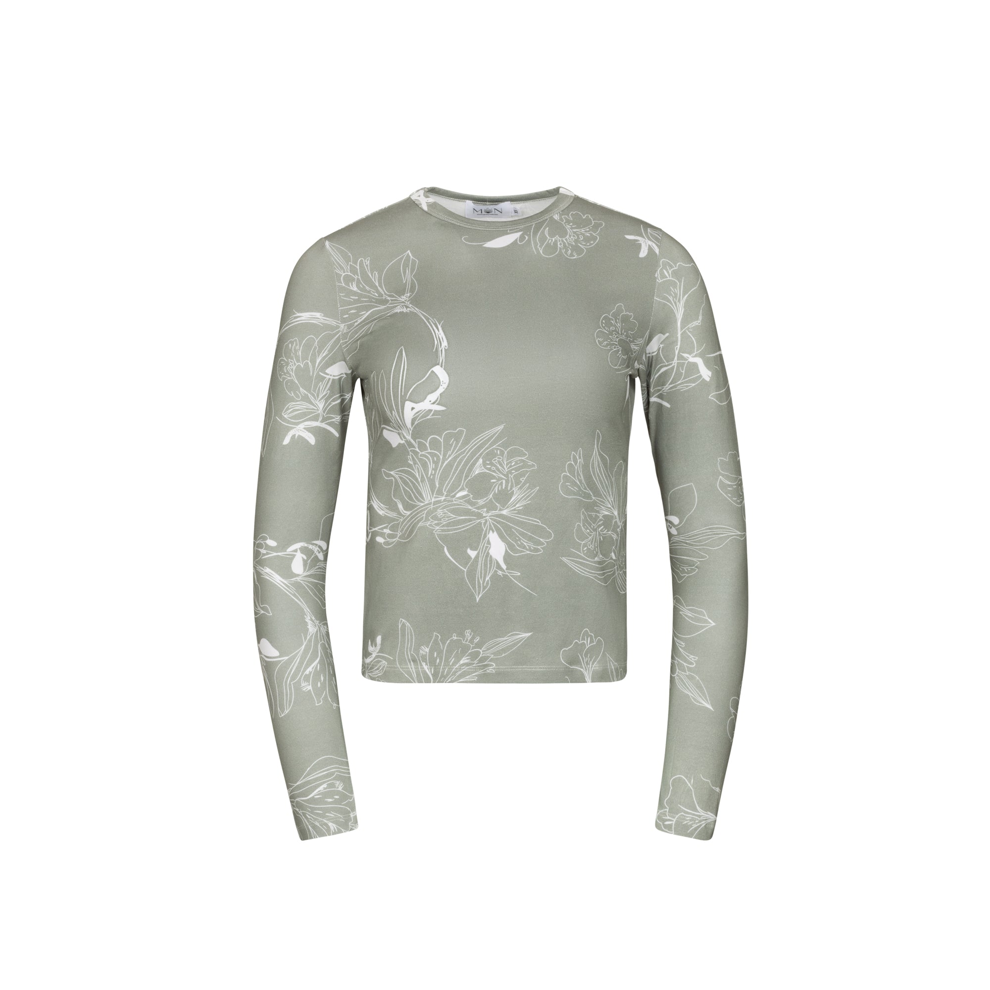 GREEN PRINTED ESSENT TEE