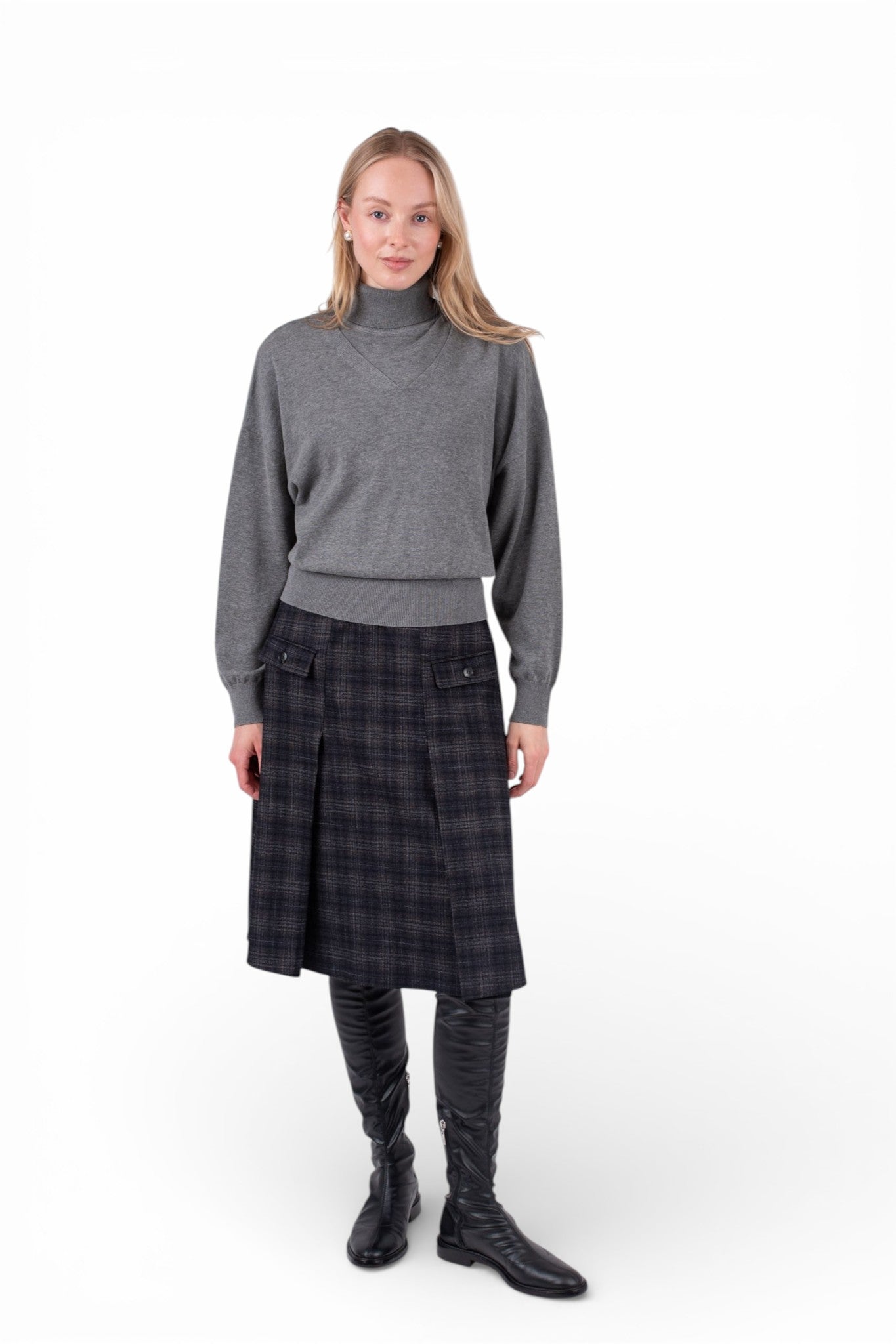 ELYRE PLEAT SKIRT SHORT