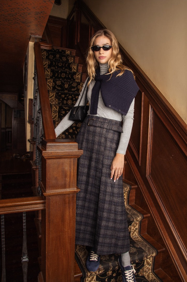 ELYRE PLEAT SKIRT MAXI