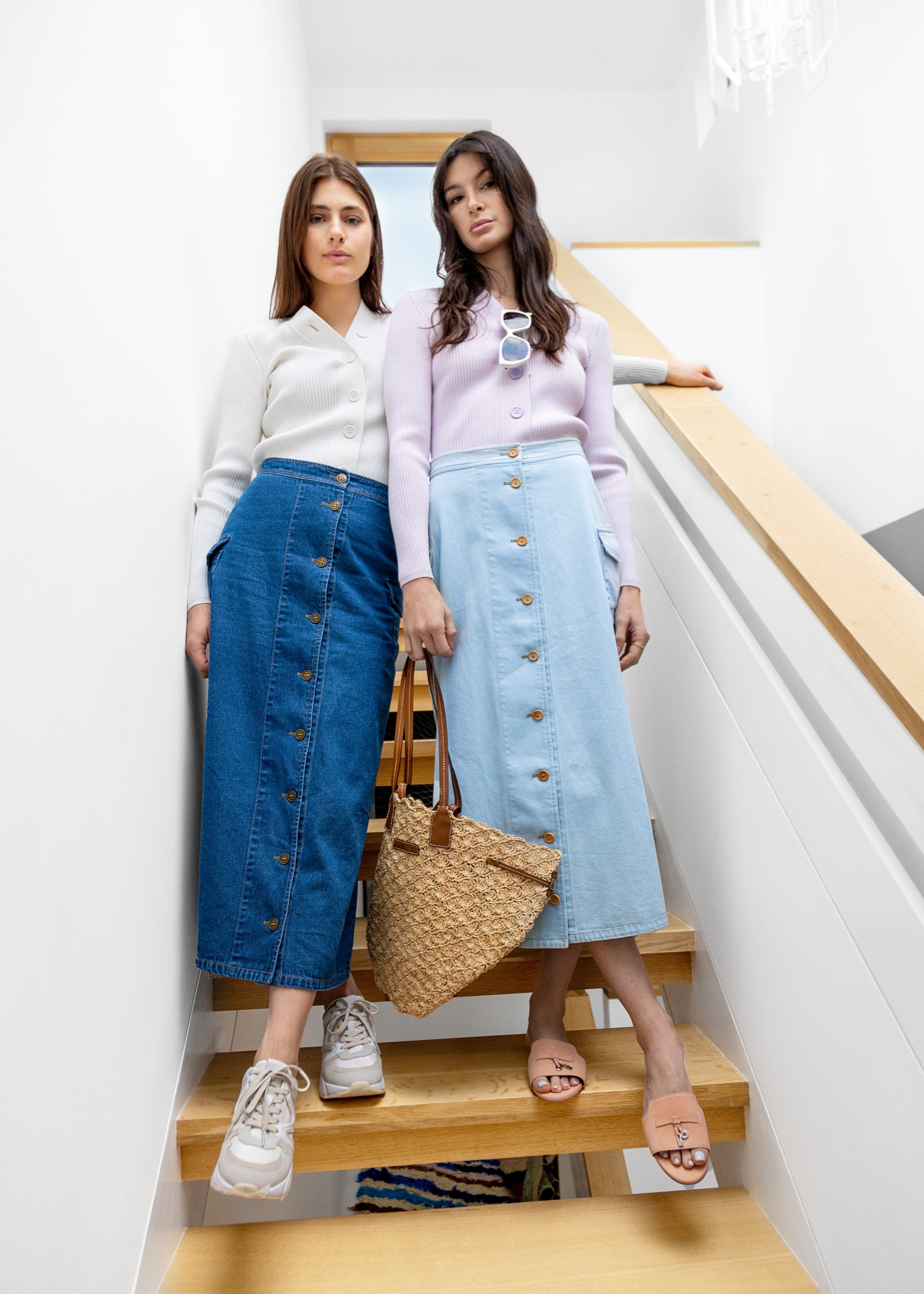 PALE YELLOW RIB V NECK CARDIGAN