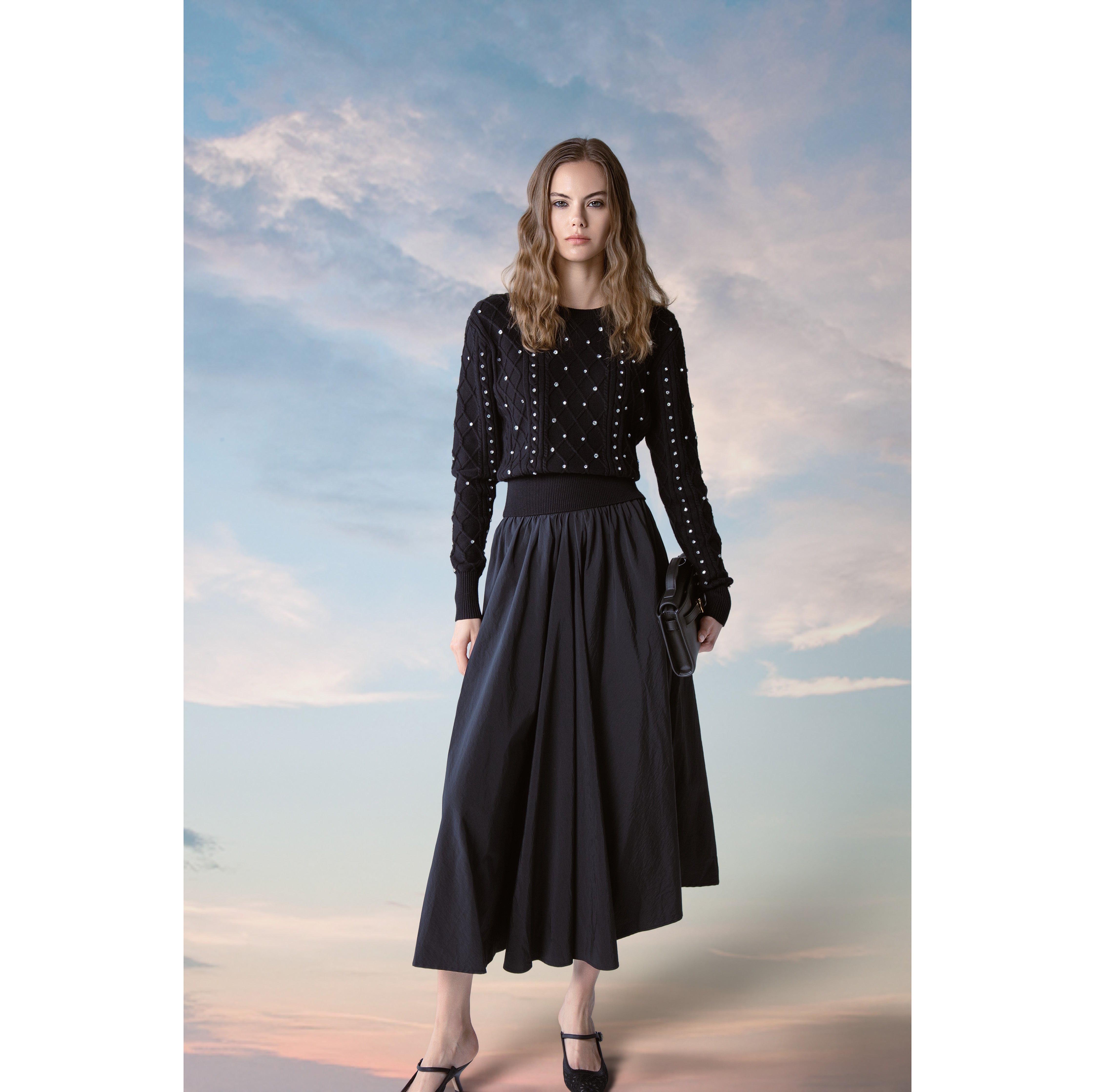 BLACK ALLURE SKIRT