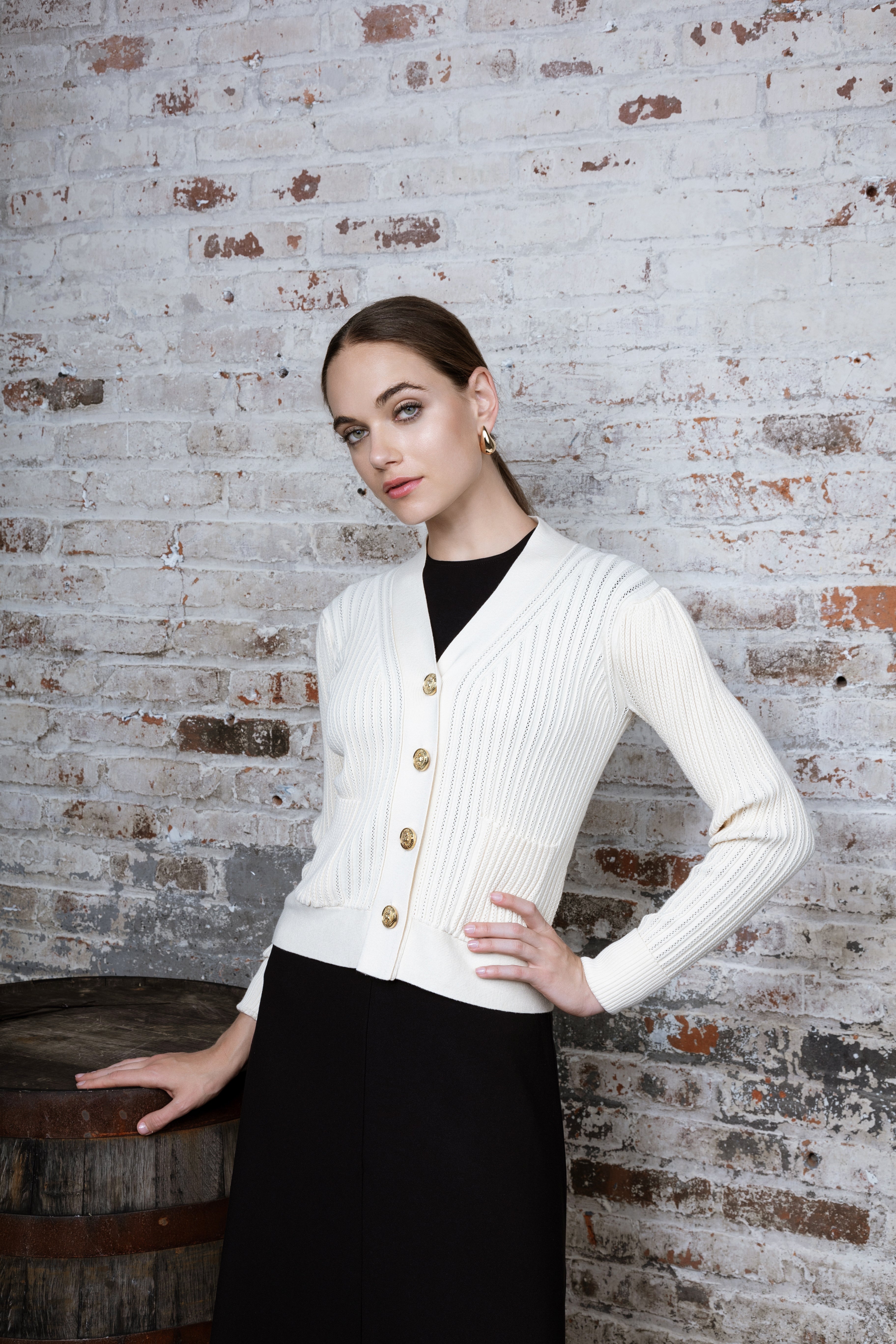 CREAM FLORELLA CARDIGAN