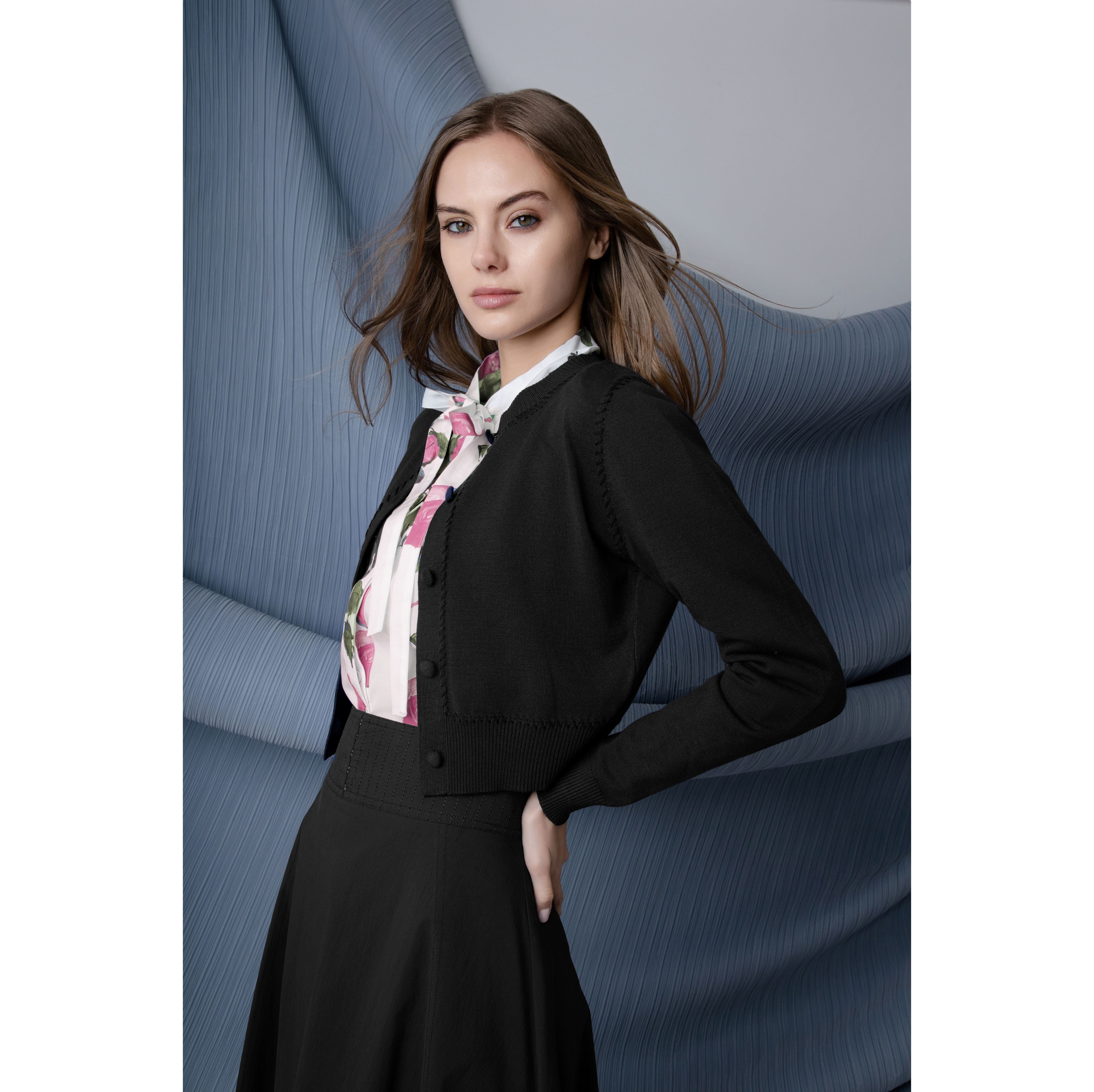 BLACK CANDENZZA CARDIGAN