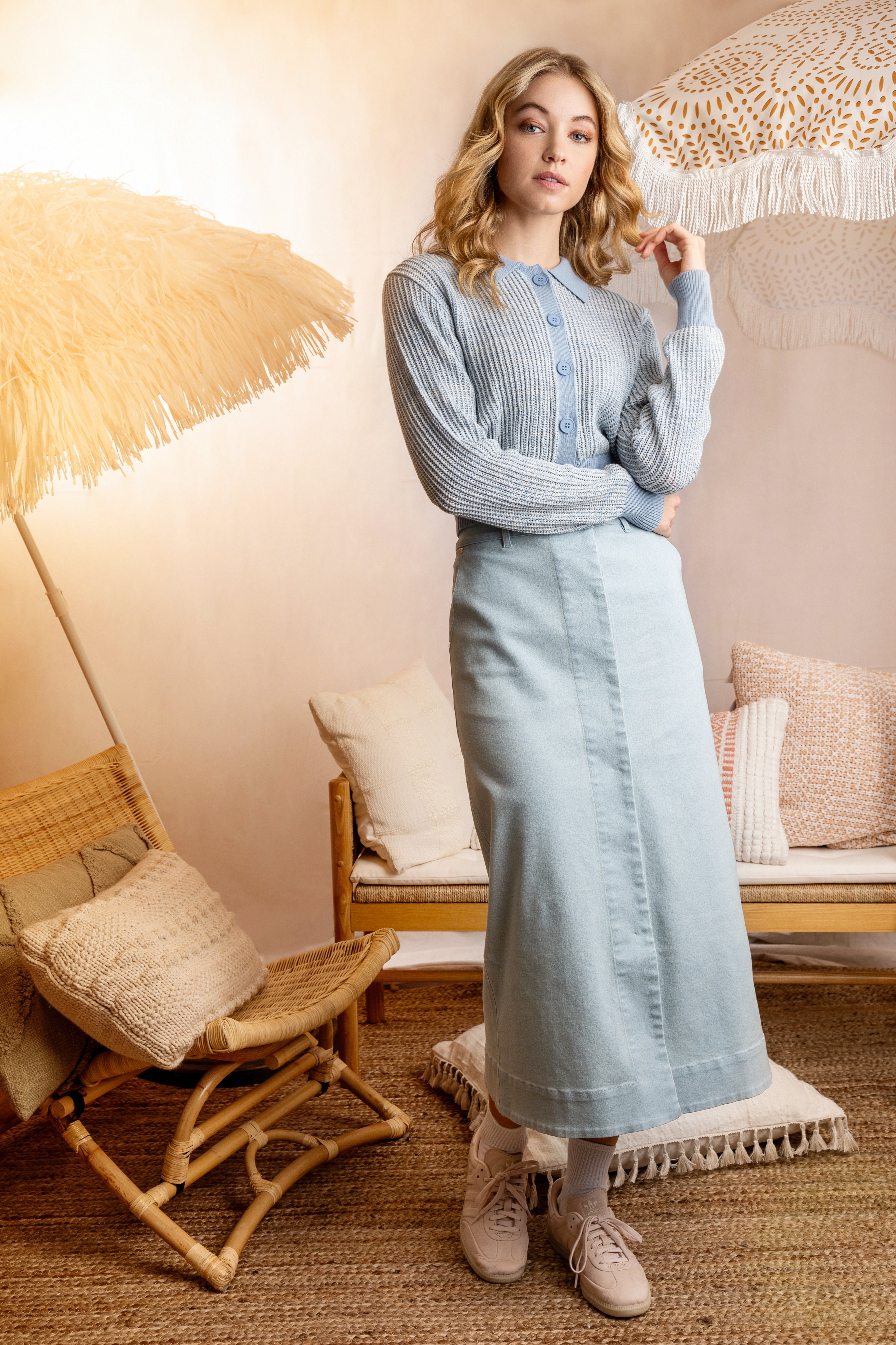 ICE MELT MULTI STITCH CARDIGAN