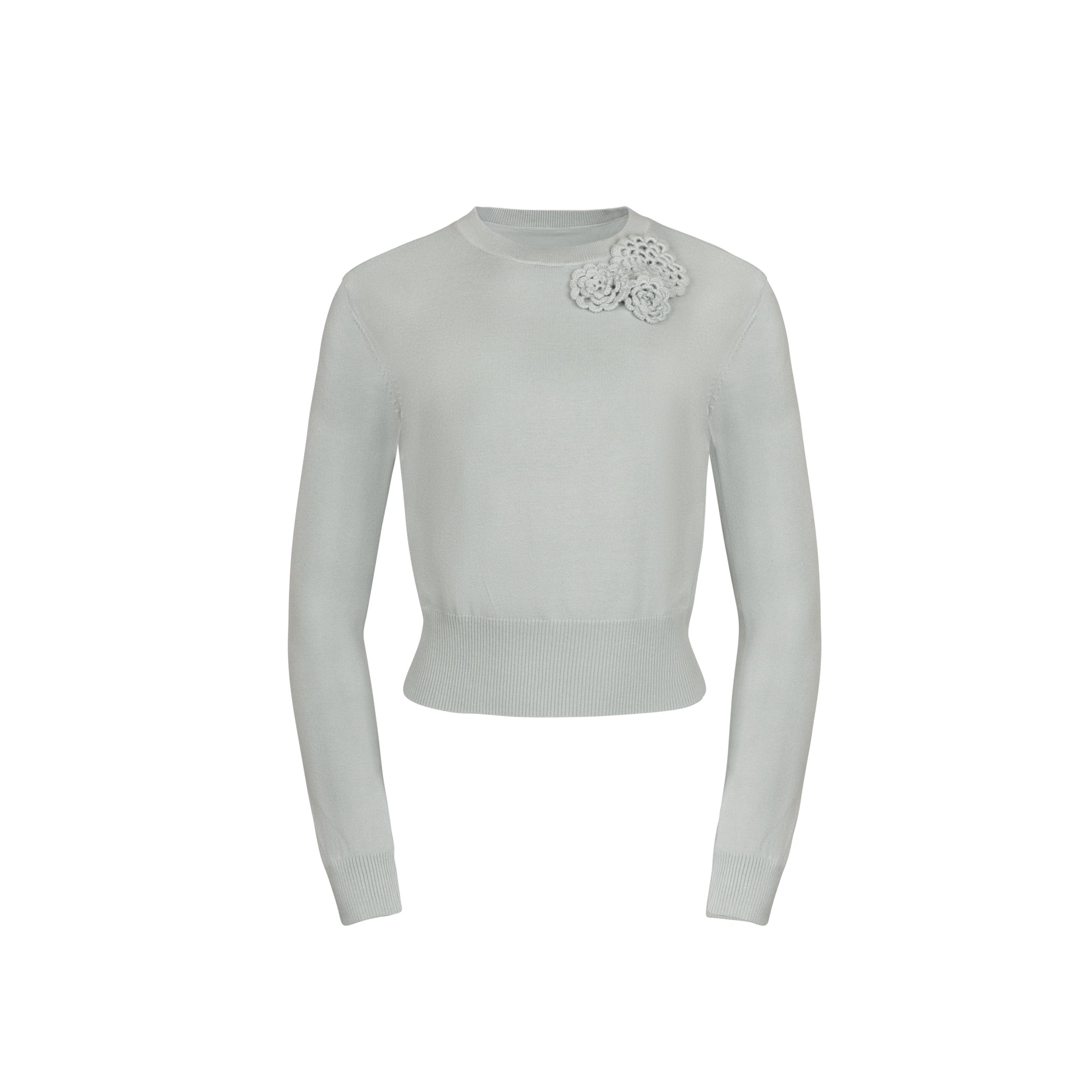 LIGHT BLUE ROSAIRE SWEATER