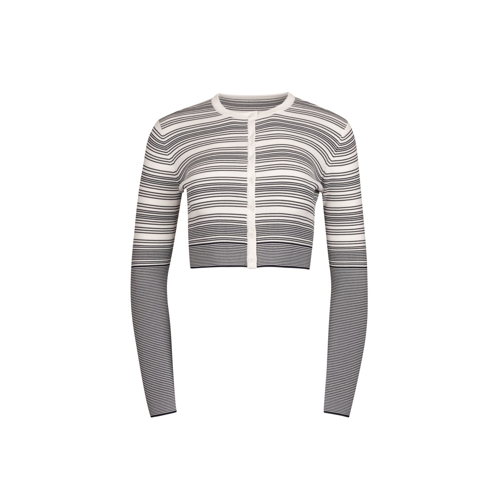 IVORY/NAVY STRIPED KADE CARDIGAN